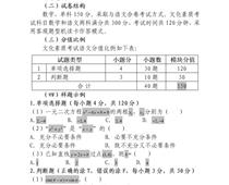 2023年河北省高職單招考試十類 和高職單招對口電子電工類、對口計算機(jī)類 文化素質(zhì)（數(shù)學(xué)）考試大綱